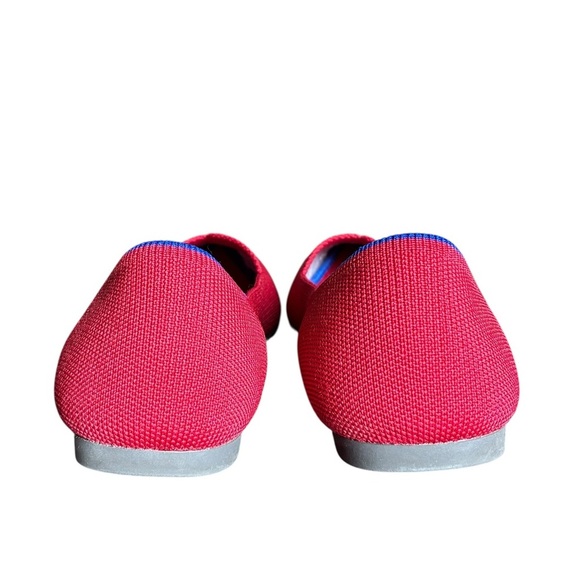 Rothy's Women's Red Pointed Toe Knit Ballet Flats Size 9 - Picture 5 of 11